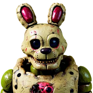 Springtrap Close-up Shot Png 05252024 PNG image