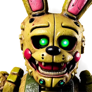 Springtrap Close-up Shot PNG Hfk91 PNG