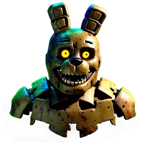 Springtrap Horror Expression Png 05252024 PNG image