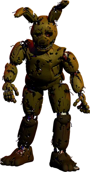 Springtrap Standing Pose PNG image