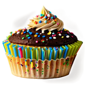 Sprinkle Cupcake PNG 05032024