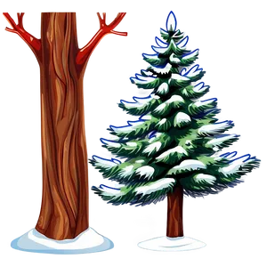 Spruce Tree Vector Outline PNG Ftw