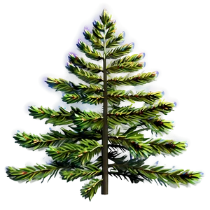 Spruce Tree With Rainbow PNG Uxk21 PNG