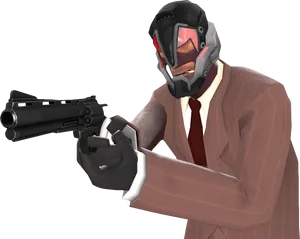 Spy_with_ Revolver_ T F2 PNG image