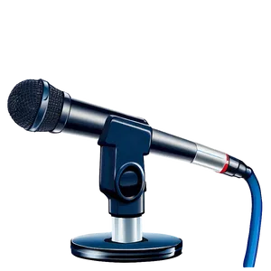 Square Base Microphone On Stand PNG Klf
