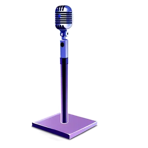 Square Base Microphone On Stand PNG Yvd