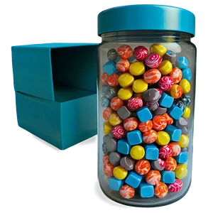 Square Candy Jar PNG 47