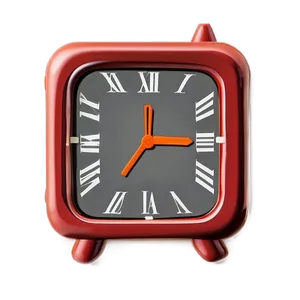 Square Clock Clipart PNG 49