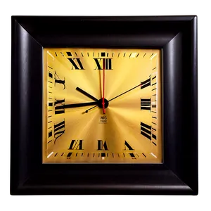 Square Frame Clock PNG Wmu79 PNG