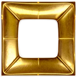 Square Gold Plate PNG Prh
