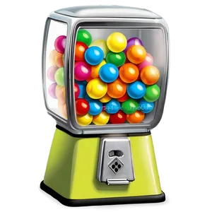 Square Gumball Machine PNG 55