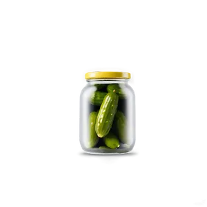 Square Pickle Jar PNG Nbj
