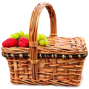 Square Picnic Basket PNG 06122024