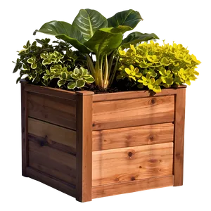 Square Planter Box PNG Mmp
