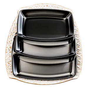 Square Shaped Dish Set PNG Kie71 PNG