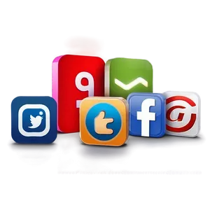 Square Social Media Icons PNG Hug