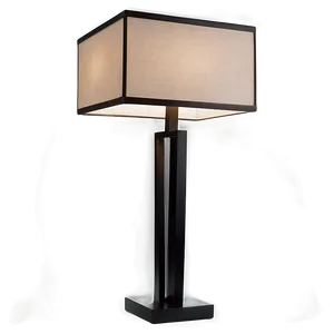 Square Table Lamp PNG 06262024