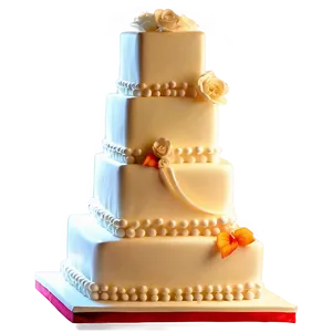 Square Wedding Cake Png 06122024 PNG image