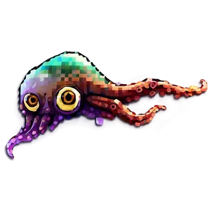 Squid Pixel Art Png Fdb PNG image