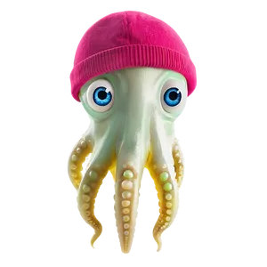 Squid With Hat Cute Png 80 PNG image
