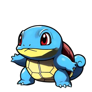 Squirtle In Anime Style PNG Yki17 PNG
