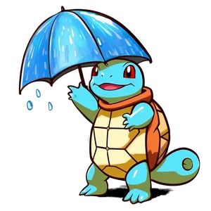 Squirtle In Raincoat Png Xyb PNG image