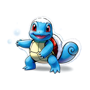 Squirtle In Snow PNG 05212024 PNG