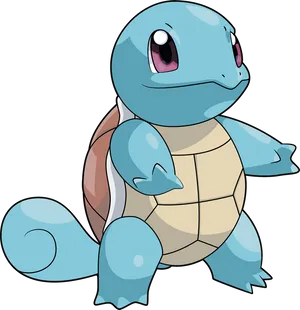 Squirtle Pokemon Character Illustration PNG