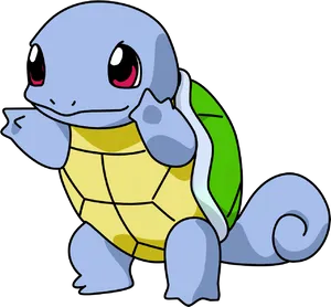 Squirtle Pokemon Character Illustration PNG image