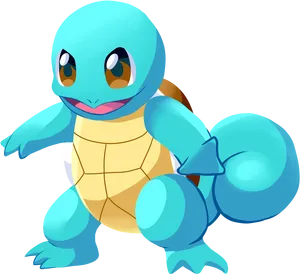 Squirtle Pokemon Character Illustration