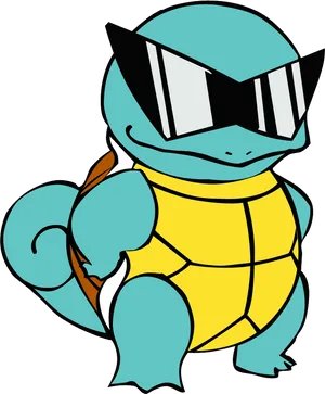 Squirtle Sunglasses Cool Pose
