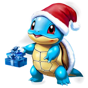 Squirtle With Christmas Hat Png 05212024 PNG image