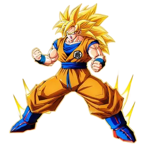 Ssj3 Goku Battle Stance PNG Pqf55 PNG