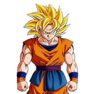 Ssj3 Goku Epic Pose Png Hfr27 PNG image