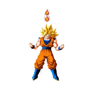 Ssj3 Goku Fiery Aura Png Bej PNG image