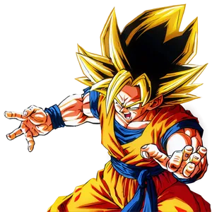 Ssj3 Goku In Action Png 06252024 PNG image