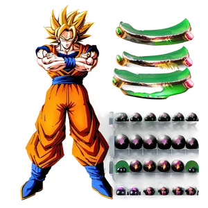 Ssj3 Goku With Dragon Balls PNG 32 PNG