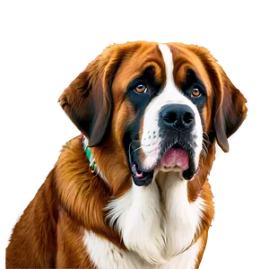 St Bernard Family Portrait Png Qhl PNG image