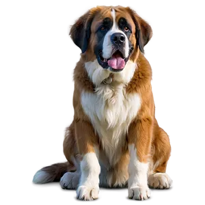 St Bernard Waiting Patiently PNG 9
