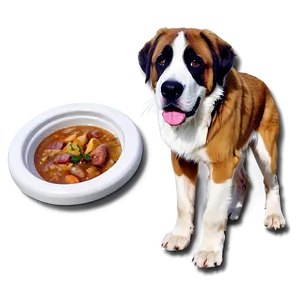 St Bernard With Bright Eyes PNG Oog