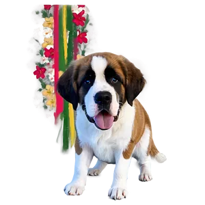 St Bernard With Bright Eyes PNG Toh PNG