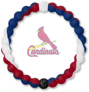 St Louis Cardinals Logowith Baseball Necklace PNG image