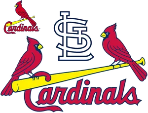 St Louis Cardinals Logowith Birds PNG image