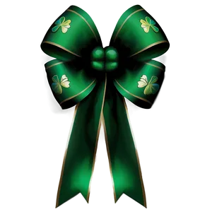 St. Patrick's Green Bow Png Vjc53 PNG image