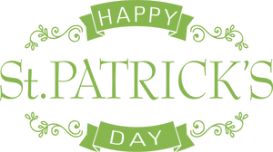 St Patricks Day Celebration Banner PNG image