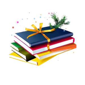 Stack Of Books As Presents PNG 37