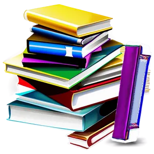 Stack Of Books PNG Adu