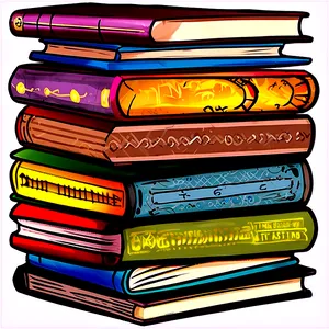 Stack Of Children's Books PNG 05252024 PNG