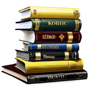 Stack Of Classic Literature PNG Nsb PNG