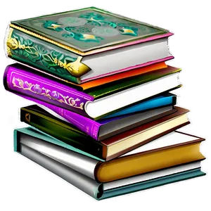 Stack Of Craft Books PNG Fbe